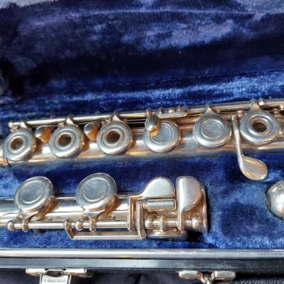 Armstrong Model 103 Open-Hole C-Foot flute, USA image 4