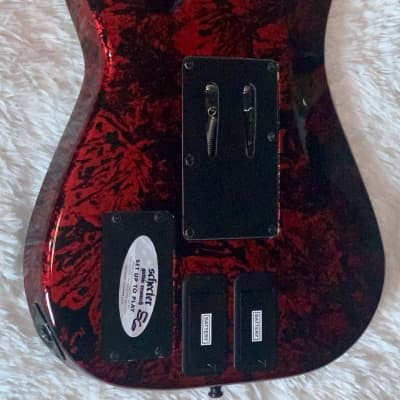 Schecter Sun Valley Super Shredder FR S Electric Guitar, Red Reign Sustainiac image 6