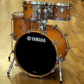 Yamaha Maple Custom Absolute 10/12/14/20 4pc Drum Kit Vintage Natural image 2