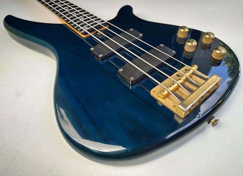 Rare Yamaha RBX760A Bass Translucent Teal Blue ~CLEAN~ | Reverb