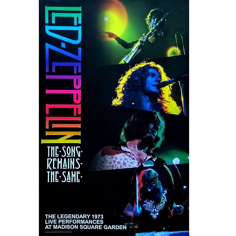 Led Zeppelin - The Song Remains The Same: Live At MSG NYC Ltd Ed New Rare  Litho Poster Display!