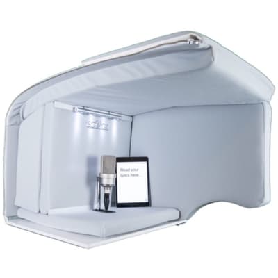 IsoVox 2 VocalStudio Mobile Vocal Isolation Booth, White image 4