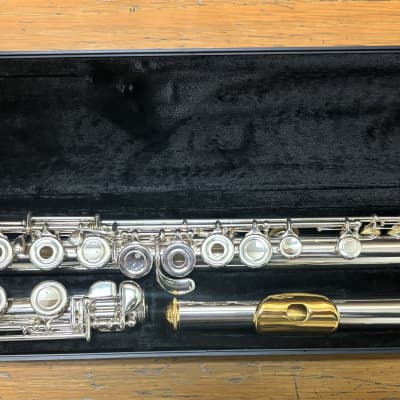 Armstrong 800BEF Step-Up Model Split E Open-Hole Flute with B Foot, Offset G 2010s - Sterling Silver image 2
