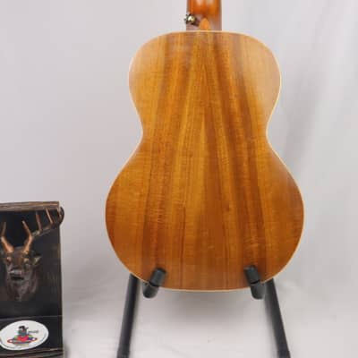 custom soild bearclaw spruce acacia koa back tenor ukulele withkamaka string &pickup and bag image 7