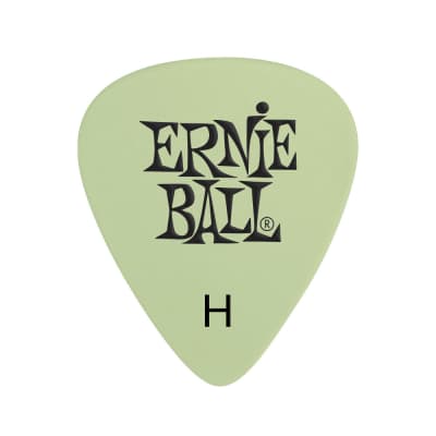 Ernie Ball Super Glow Cellulose Heavy Picks, Bag of 12 for sale