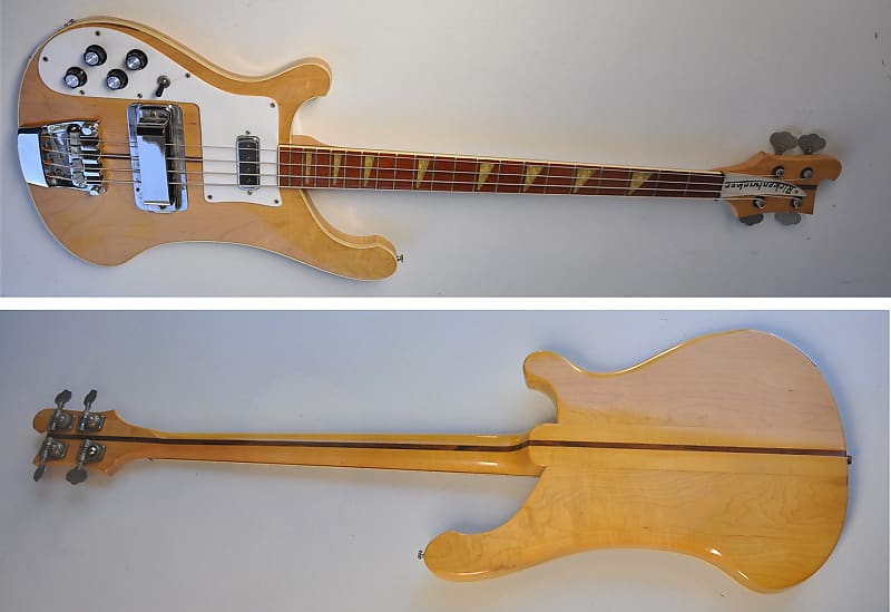 1974-1975 Vintage Rickenbacker 4001 Bass Left-Handed Mapleglo