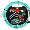 Pig Hog “Seafoam Green” 10' Straight / Angle Instrument Cable PCH10SGR