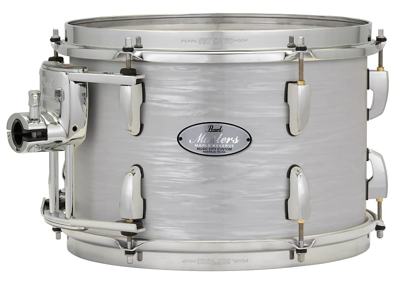 Pearl Music City Custom 10"x8" Masters Maple Reserve Series Tom w/optimount PEARL WHITE OYSTER MRV1008T/C452 image 1