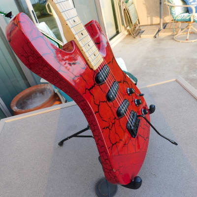 Video! Stinger by C. F. Martin & Company Super Strat- Red Crackle image 5