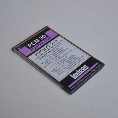 RARE Lexicon PCM-80 Algorithm Card ~PITCH FX V1.1~ Audio Software PCM80 USA Made image 3