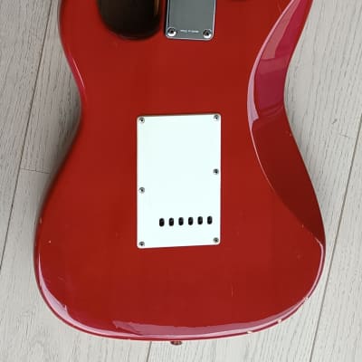 Sunn Fender Mustang Stratocaster 1980s - Red image 11