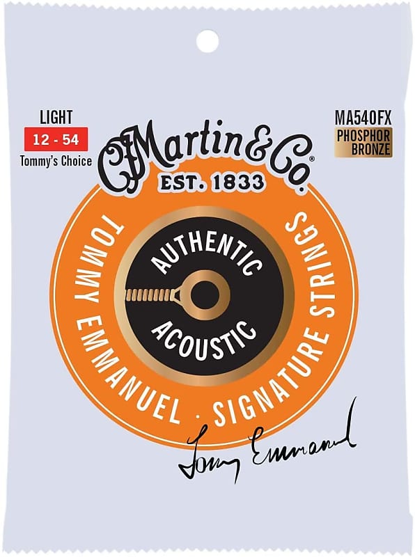 C.F. Martin & Co. MA540FX Bronze Acoustic Guitar Strings, Light image 1