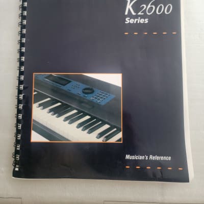 OEM Kurzweil k2600 Musician's Reference Manual EFfects Algorithms Synthesizer Workstation Sampler KDFX