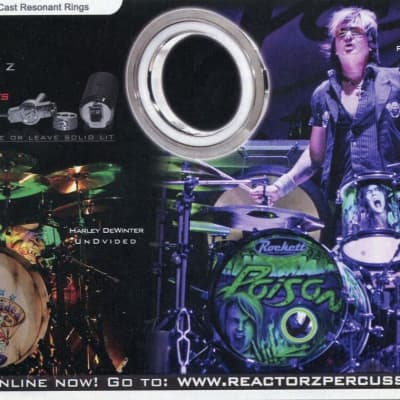 Rikki Rockett's Poison, Sabian 28" 52802, 2012-2014 Hollyweird Tour Gong, SIGNED!! image 8