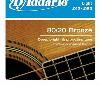 D'Addario EJ11 80/20 Bronze Acoustic Guitar Strings image 1