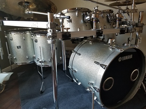 Yamaha oak custom silver hot sale sparkle