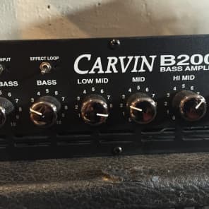 Carvin B2000 Mono Block Bass Amp Head 2000's Black | Reverb