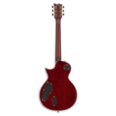 ESP LTD EC-1000T CTM 6-String Right-Handed Electric Guitar with Full-Thickness Mahogany Body (See-Thru Black Cherry) image 2