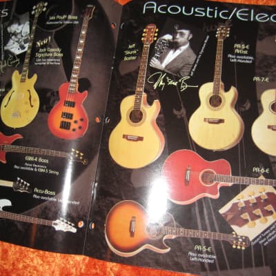 Epiphone Guitar Brochure Catalog 26 Page from 1997 W/ Prices image 6