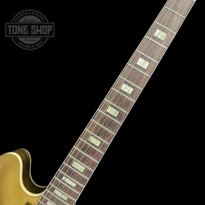 Mint Gibson Custom Shop Made 2 Measure 1964 ES-335 Reissue Double Gold w/Black Stinger Murphy Lab Ultra Light Aged w/case image 4