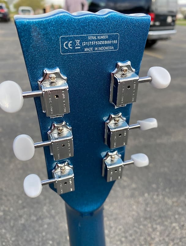 Harley Benton DC-Junior Pelham Blue | Reverb