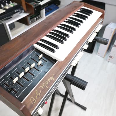 Moog Satellite analog synthesizer signed by Bob Moog