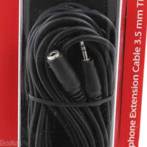 Hosa MHE-125 3.5mm TRS Female to 3.5mm TRS Male Extension Cable - 25 foot image 3