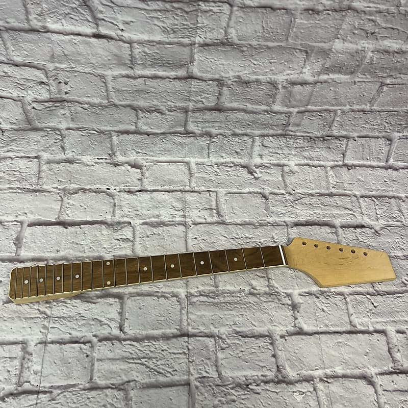 Design your Own Headstock 22 Fret with Bound Rosewood Fretboard Guitar Neck w/ Top Nut image 1