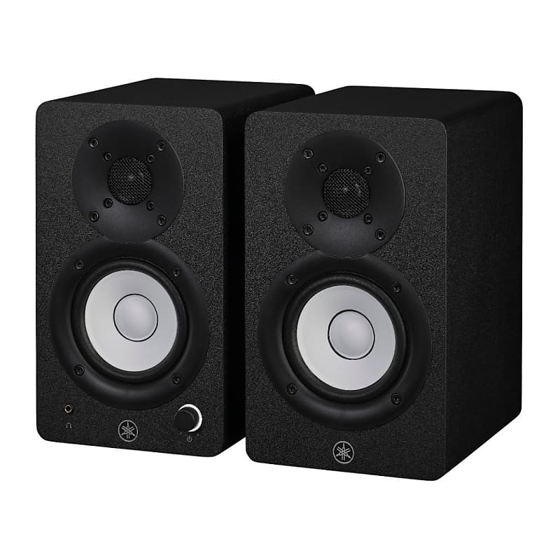 Yamaha HS5 W 5-Inch Powered Studio Monitor (White, 2-Pack) Bundle (2 Items)