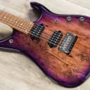 Ernie Ball Music Man BFR John Petrucci JP15 Guitar, Purple Sunset, Spalted Maple