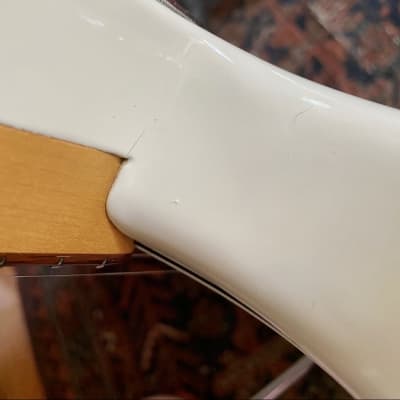 Squier Wayne's World Excalibur Stratocaster Electric Guitar 1992 Artic White image 15