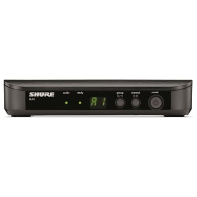 Shure BLX4 Single Channel Wireless Receiver with Frequency QuickScan, Audio Status Indicator LED, XLR and 1/4" Outputs - for use with BLX Wireless Systems (Transmitter Sold Separately) | H10 Band image 1