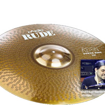 Paiste RUDE 22" Power Ride Cymbal/"The Reign"/New/Warranty/Model # CY0001125722 image 1