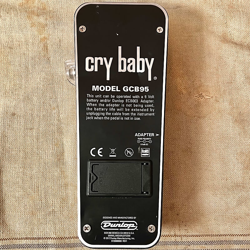 Dunlop GCB95 Cry Baby Wah Pedal - Kinnatone Platinum Mod image 1