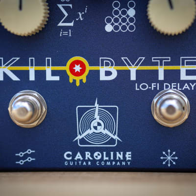 Mint Caroline Guitar Company Kilobyte Lo-Fi Delay - Limited Edition Tulsa City Flag Colors image 2