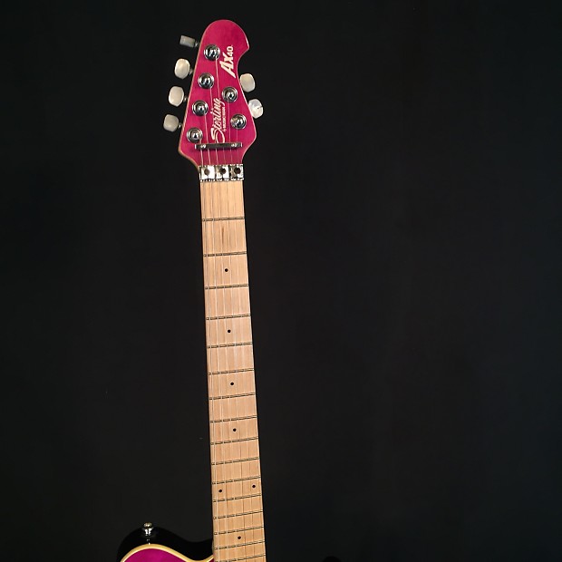 Sterling by Music Man AX-40 Transparent Purple | Reverb