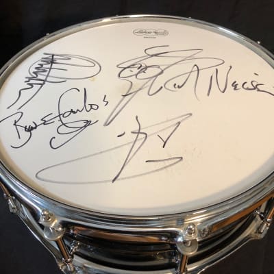 Ludwig, Bun E. Carlos, Cheap Trick 1990s Ludwig Black Beauty Snare Drum. Authenticated. image 4