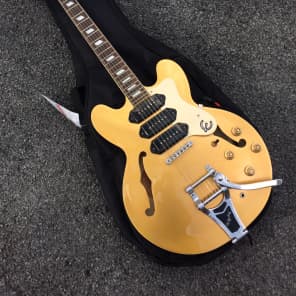 Epiphone Riviera Goldtop p93 Custom Shop Epi with Bigsby and P90 s