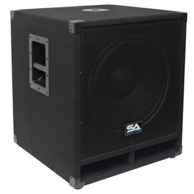 Pair of 15" Pro Audio Subwoofer Cabinet PA DJ PRO Audio Speaker Sub woofer 300W image 2