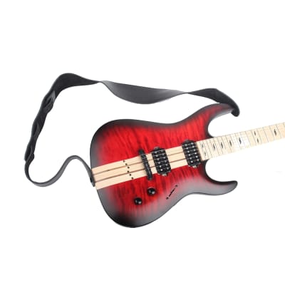 Mint Legator Guitars 2.5-Inch Black Leather Guitar or Bass Strap image 2