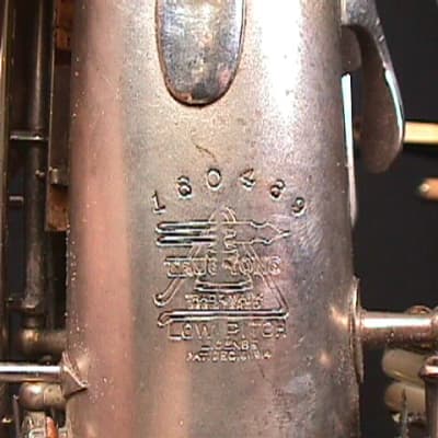 Vintage Silver Buescher True Tone Alto Saxophone in a Hard Case as-is   7 S image 9