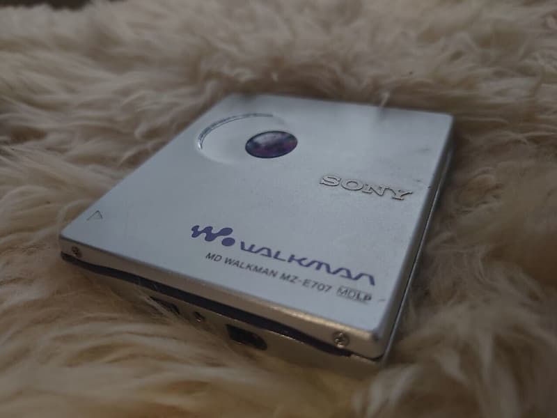 SONY MZ-E707 Portable MiniDisc Player Purple Tested Working with