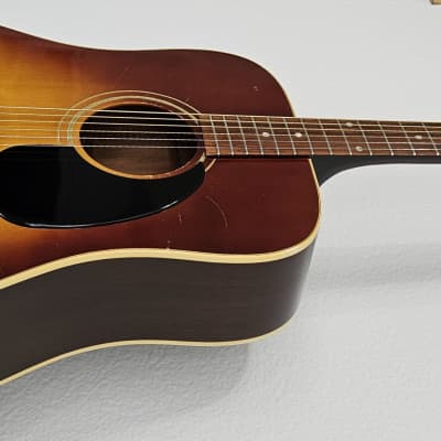 1968 Gibson J-45 ADJ Deluxe Cherry Sunburst Dreadnought Vintage Acoustic Guitar image 2