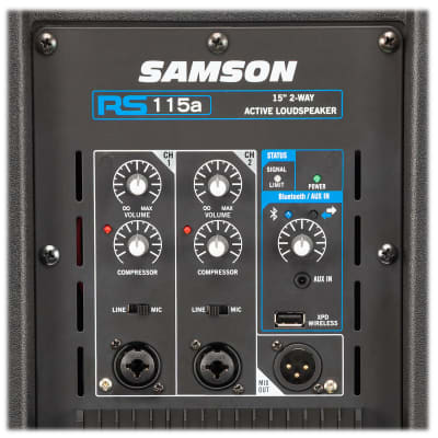 Samson RS115A 15" 400 Watt Powered Active Bi-amped DJ PA Speaker w/Bluetooth/USB image 4