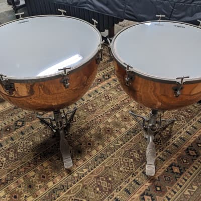 Ludwig Pedal Timpani - 28" & 25" with copper bowls image 1