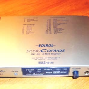 Roland Edirol Studio Canvas SD-20 MIDI/USB sound module 2000's