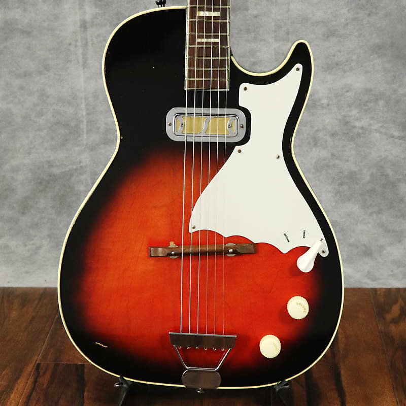 通販価格Harmony vintage guitar ビザール　1970年代　ヴィンテージギター　ハーモニー　セミアコ　ハードケース付 その他