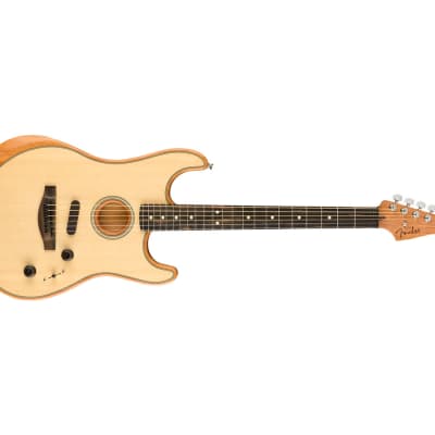 Fender American Acoustasonic Stratocaster - Natural w/ Ebony FB image 5