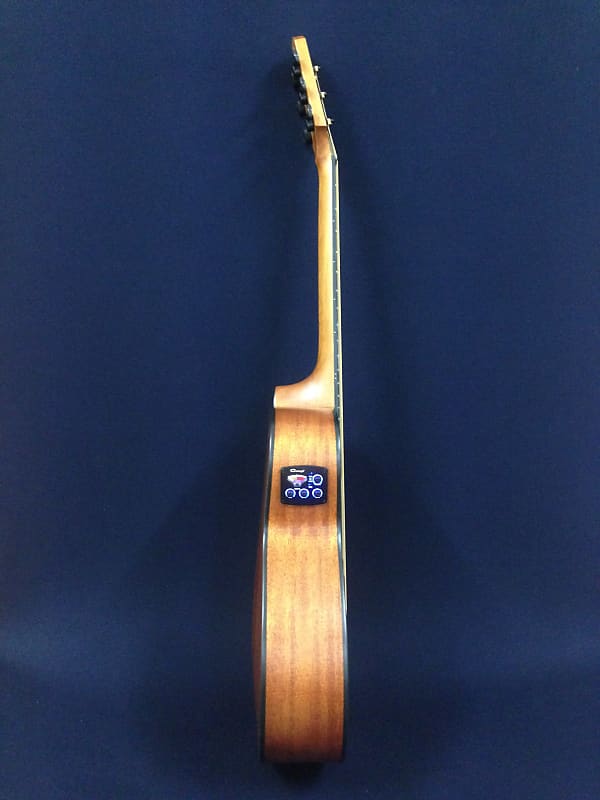 Caraya, all mahogany unbraced arch back travel guitar with a Belcat  humbucking pickup fitted. Beautiful soun…