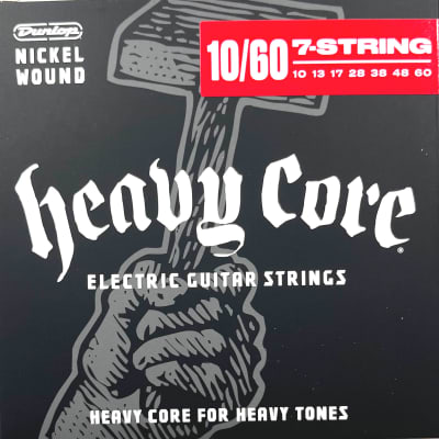 Dunlop Guitar Strings  Electric  Heavy Core  7 string guitar  10-60 image 1